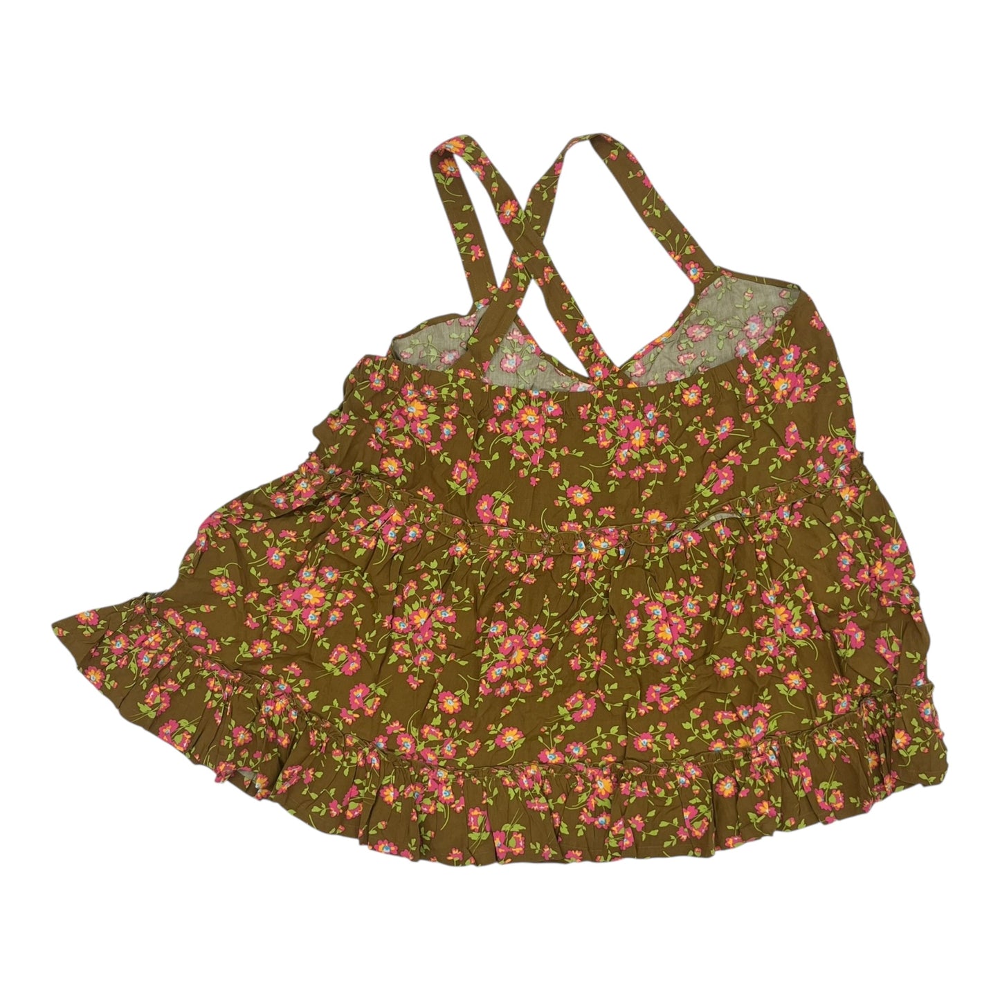 Top Sleeveless By Matilda Jane In Brown, Size:Xl