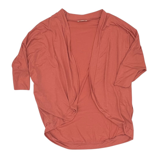 Cardigan By Zenana Outfitters In Orange, Size:Xl
