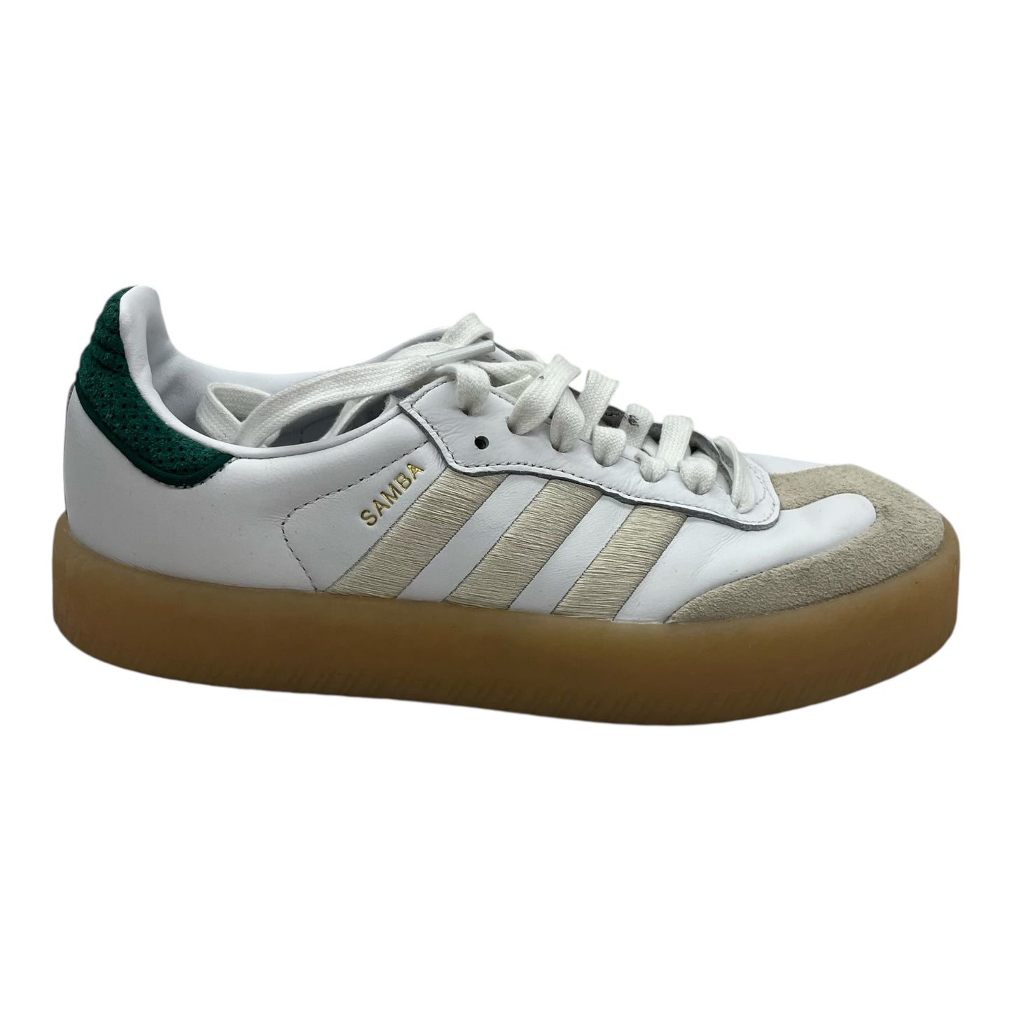 Shoes Sneakers By Adidas In Cream & Green, Size:6