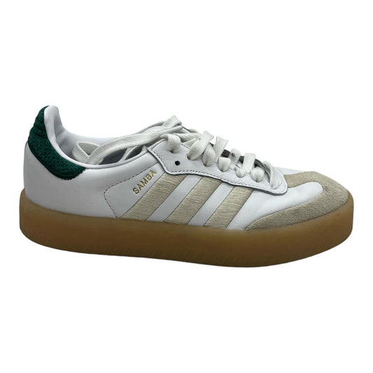 Shoes Sneakers By Adidas In Cream & Green, Size:6