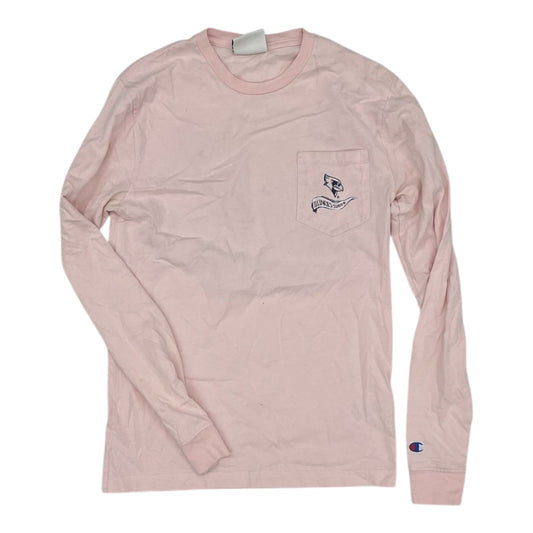 Athletic Top Ls Crewneck By Champion In Pink, Size:S