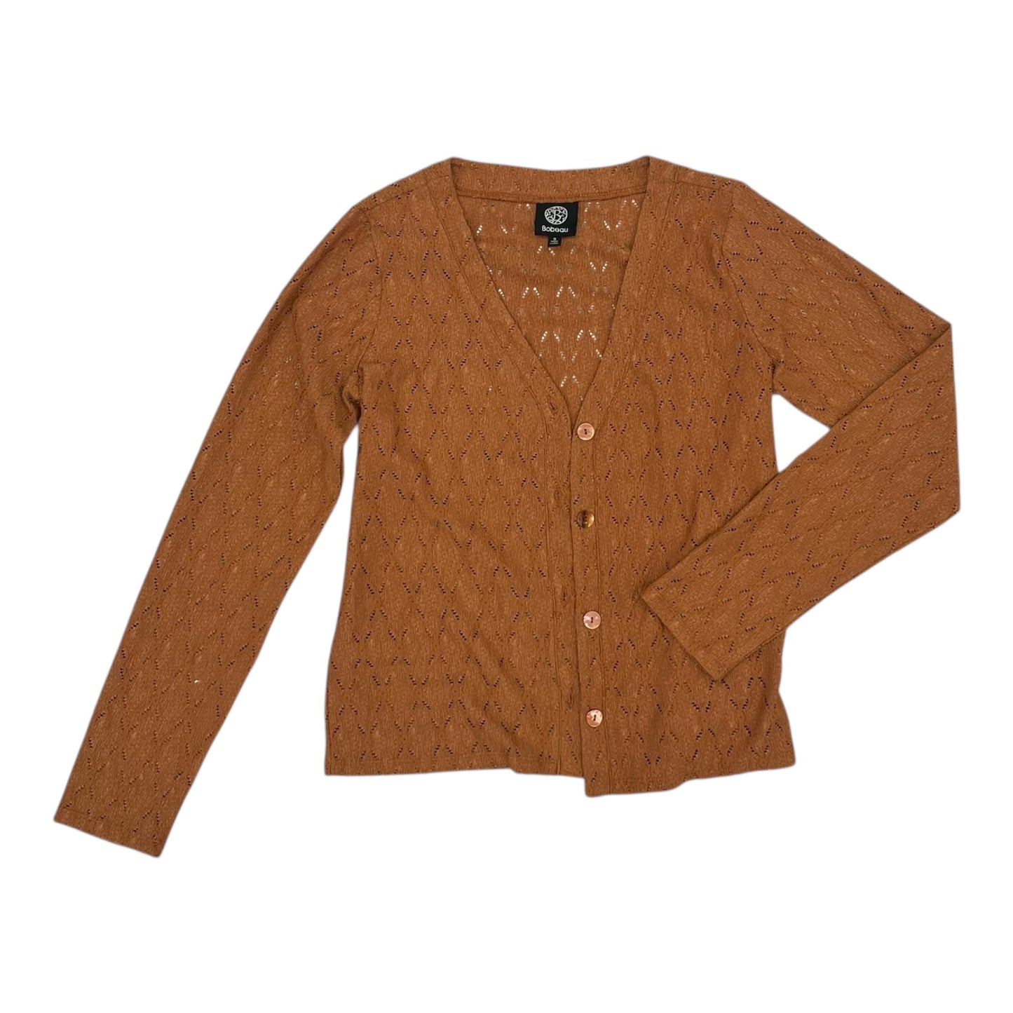 Cardigan By Bobeau In Orange, Size:S