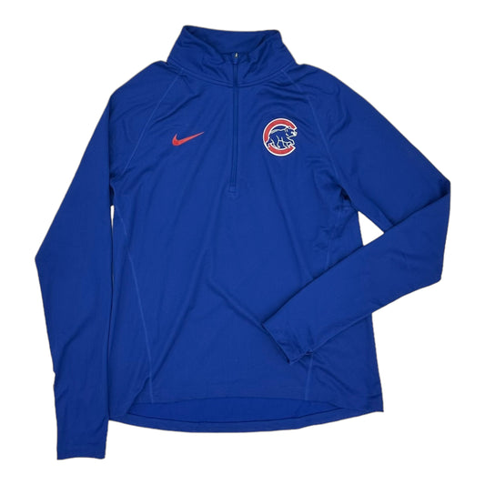 BLUE ATHLETIC TOP LS COLLAR by NIKE APPAREL Size:M