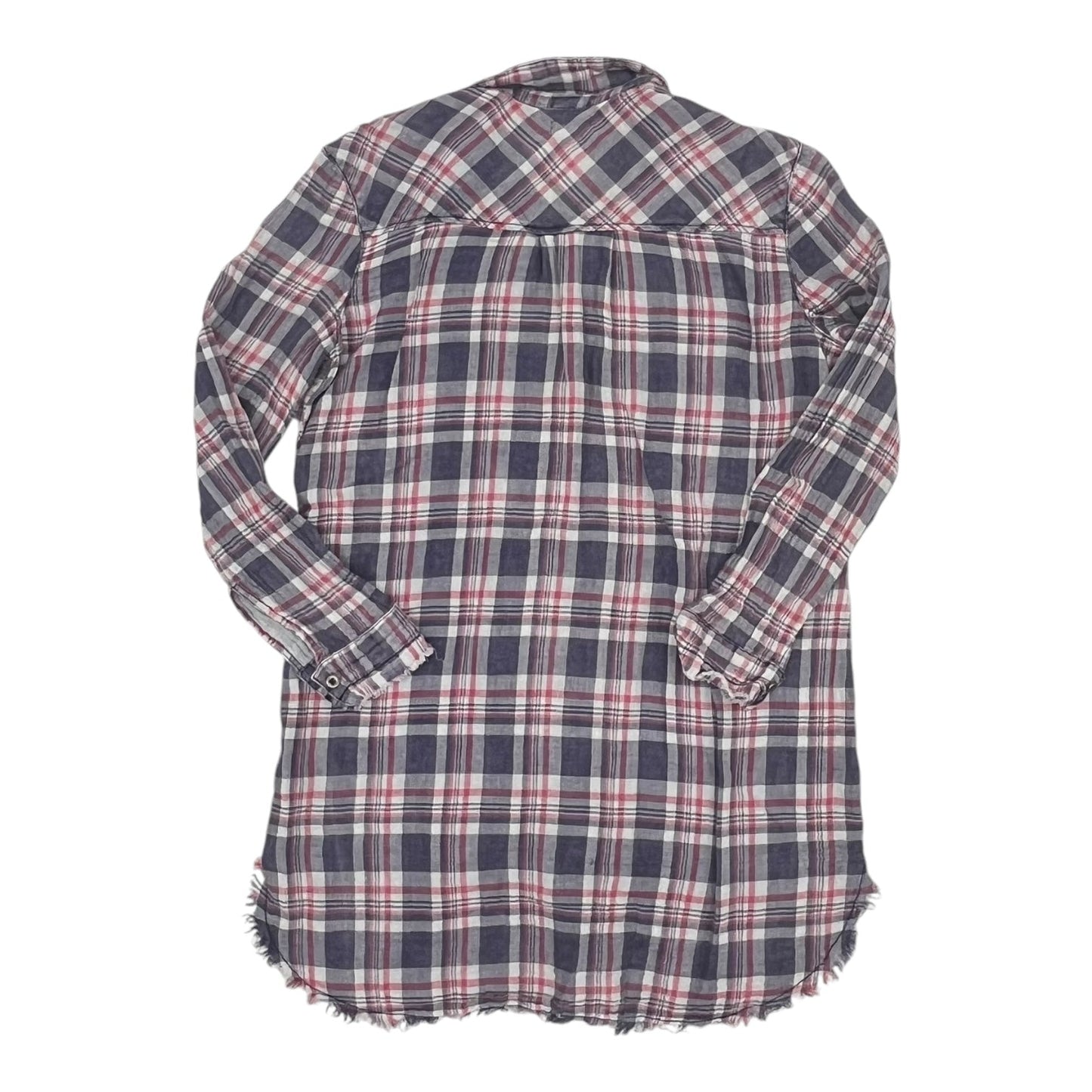 Tunic Ls By Sneak Peek In Plaid Pattern, Size:L