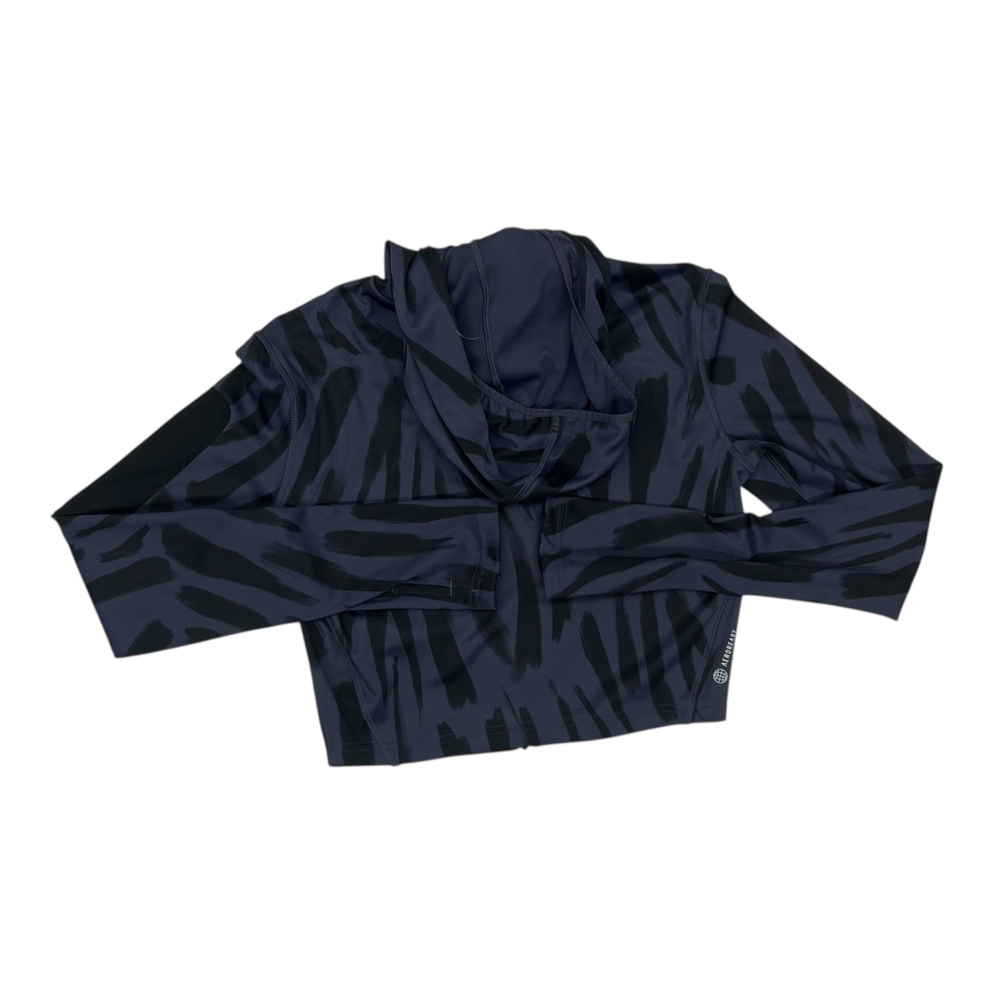 Athletic Jacket By Adidas In Black & Blue, Size:M