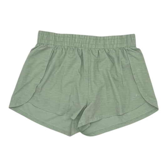 Athletic Shorts By Asics In Green, Size:L