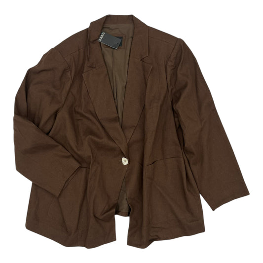 Blazer By Eloquii In Brown, Size:4X