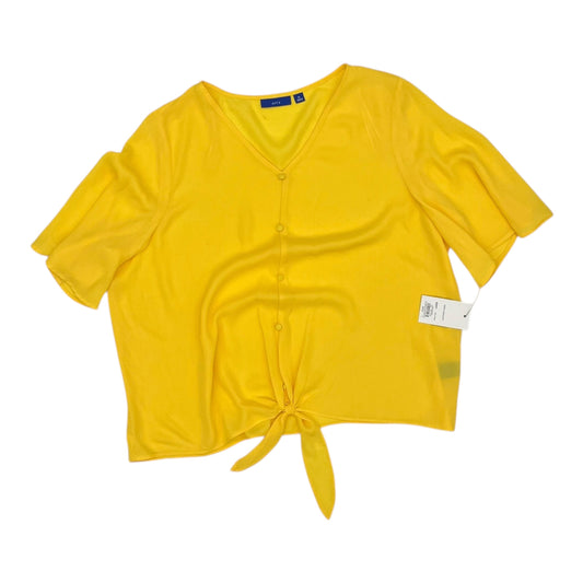 Blouse Ss By Apt 9 In Yellow, Size:Xl