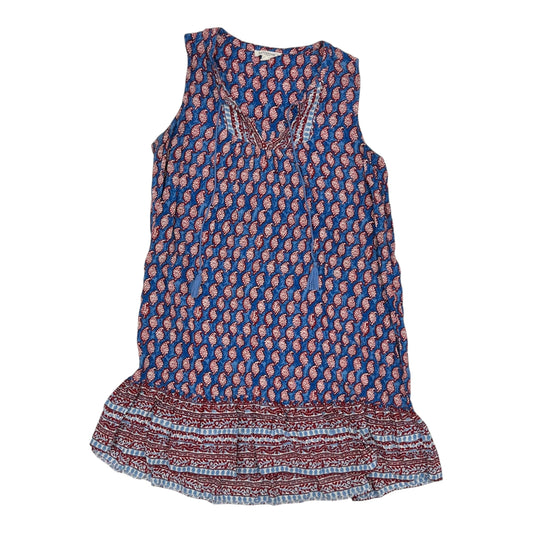 Dress Casual Short By Beachlunchlounge In Blue Red & White, Size:S