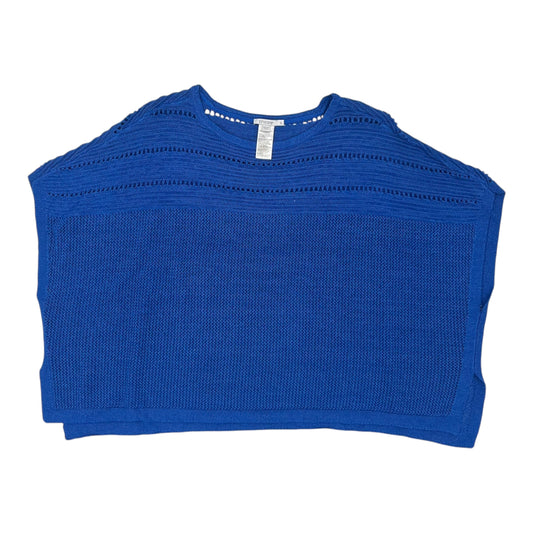 Poncho By Chicos In Blue, Size:L