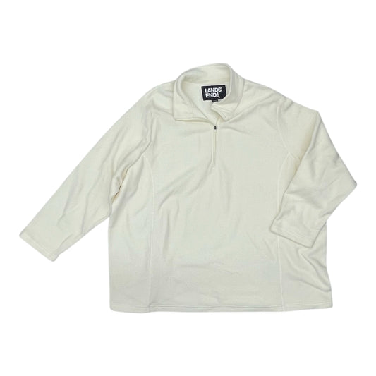 Athletic Fleece By Lands End In Cream, Size:3X