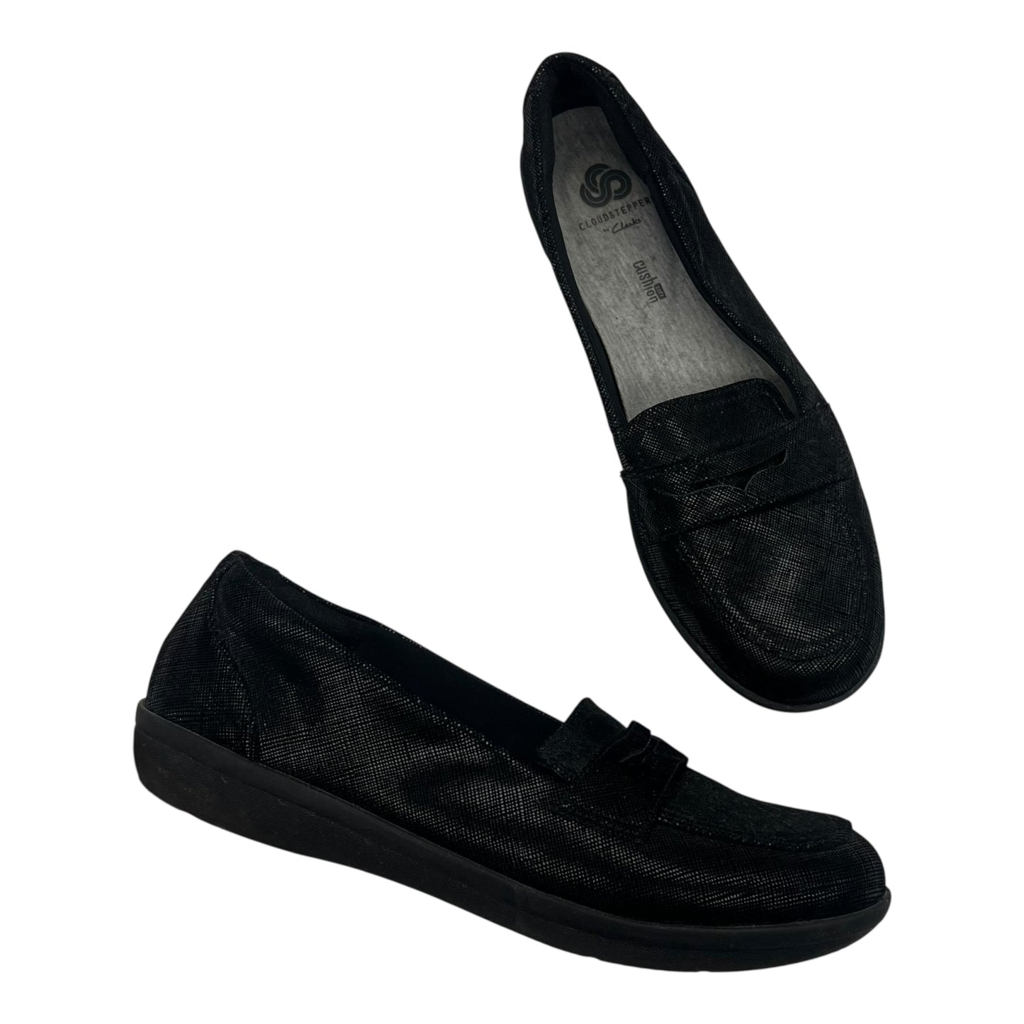 Shoes Flats By Clarks In Black, Size:9