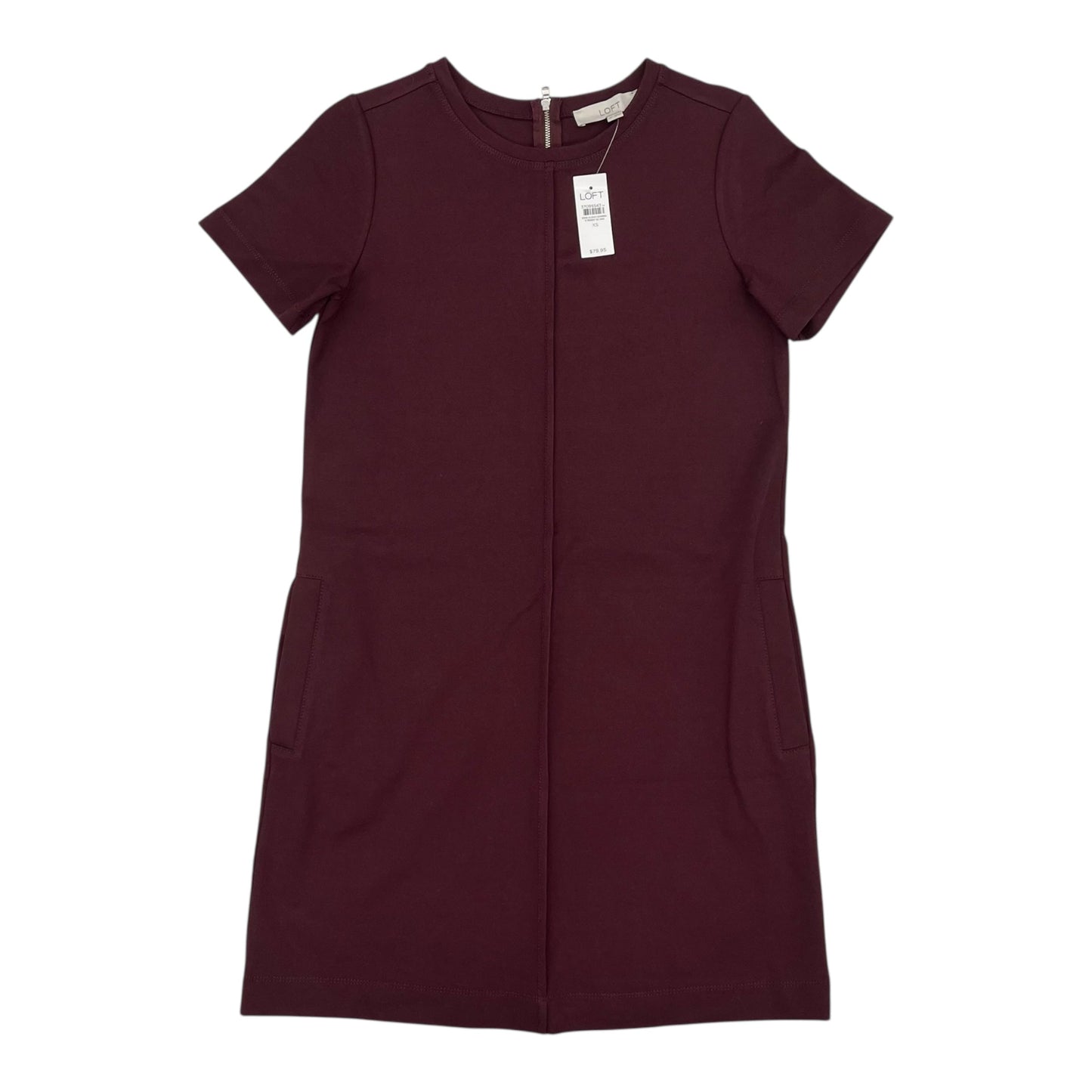 Dress Casual Short By Loft In Maroon, Size:Xs