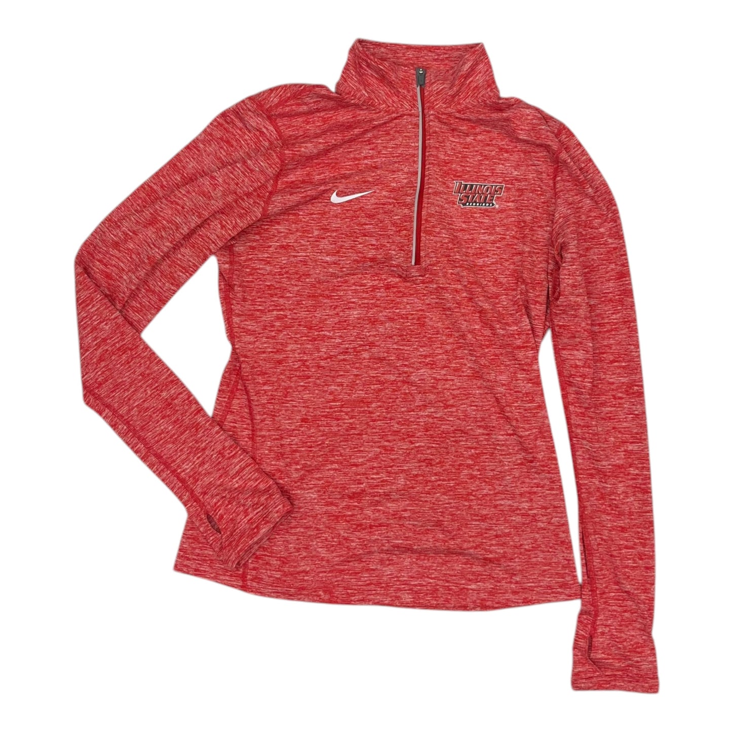 Athletic Top Ls Collar By Nike Apparel In Red, Size:M