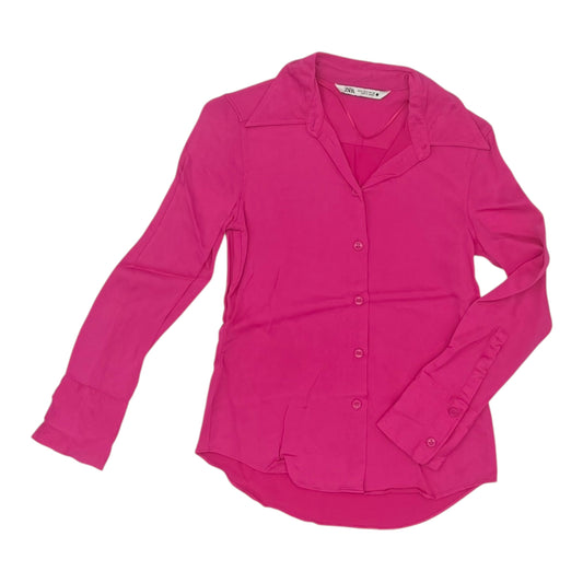 TOP LS by ZARA In PINK, Size: S