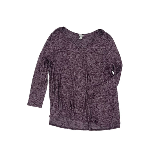 Top Ls By Ava & Viv In Purple, Size:2X