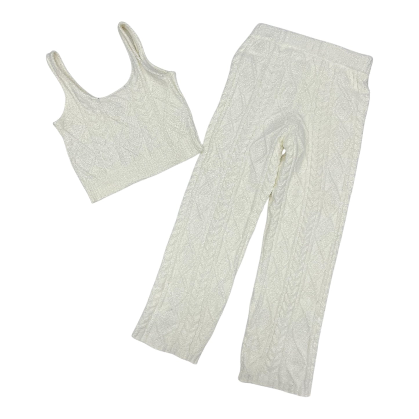 Pajamas 2Pc By Clothes Mentor In Cream, Size:L