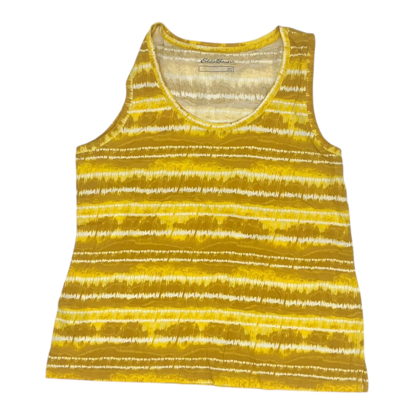 Tank Top By Eddie Bauer In Yellow, Size:L