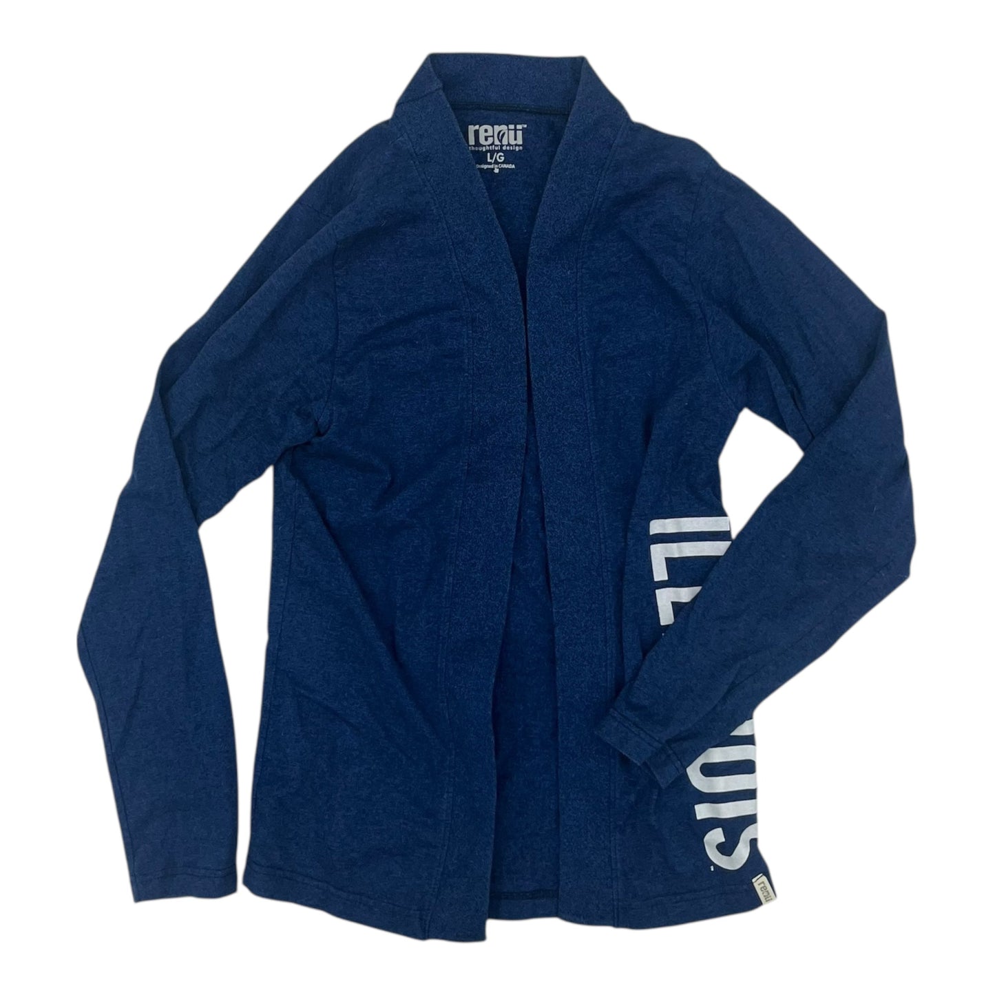 Cardigan By Clothes Mentor In Blue, Size:L
