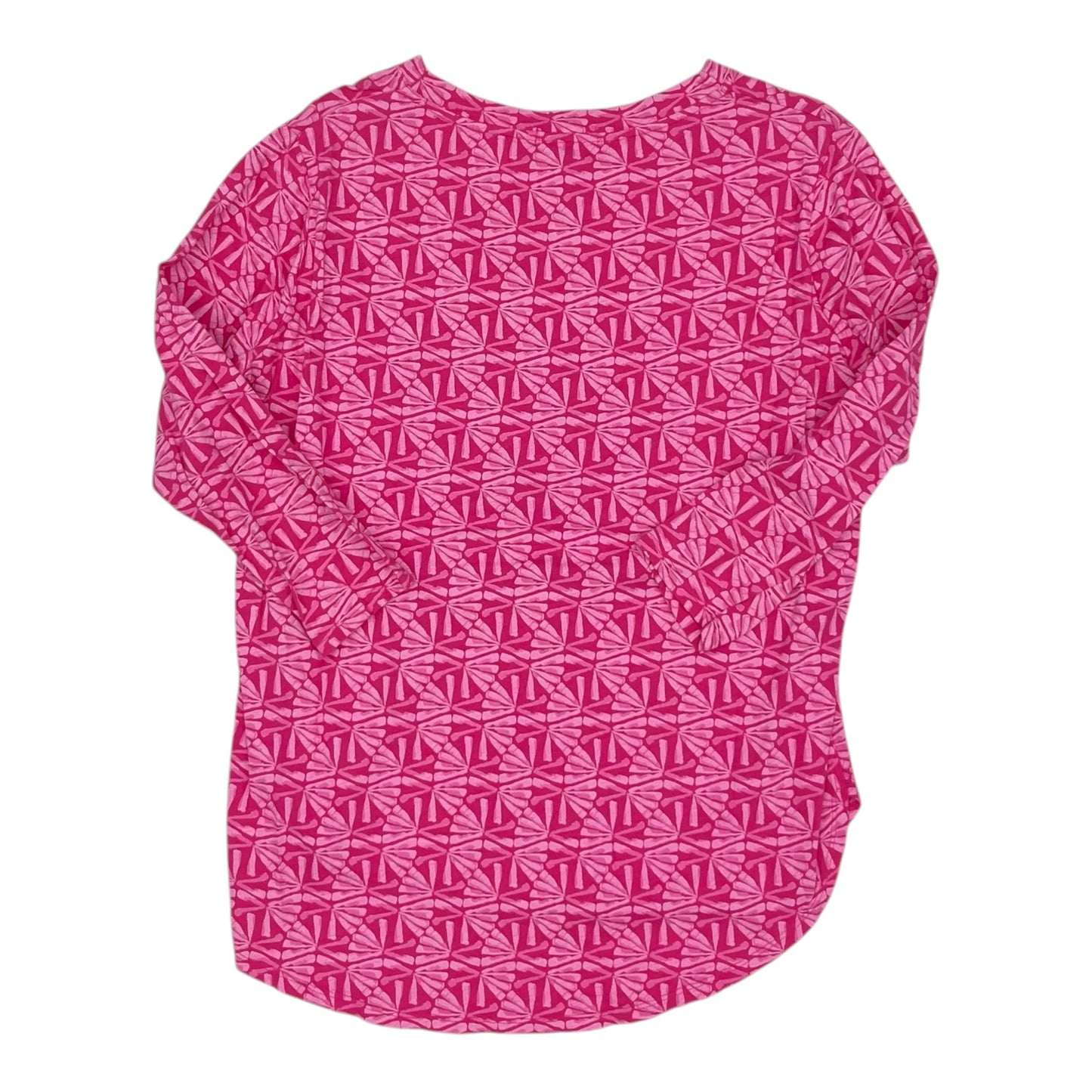 Top 3/4 Sleeve By Fresh Produce In Pink, Size:L