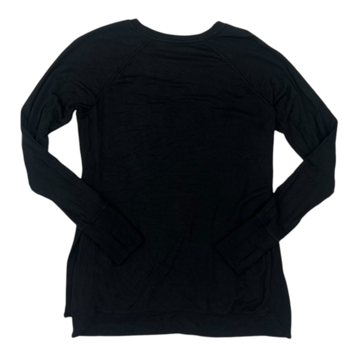 Athletic Top Ls Crewneck By Athleta In Black, Size:S