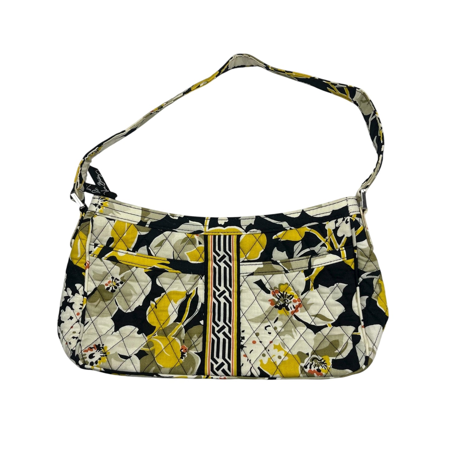 Handbag By Vera Bradley In Cream & Yellow, Size:Medium