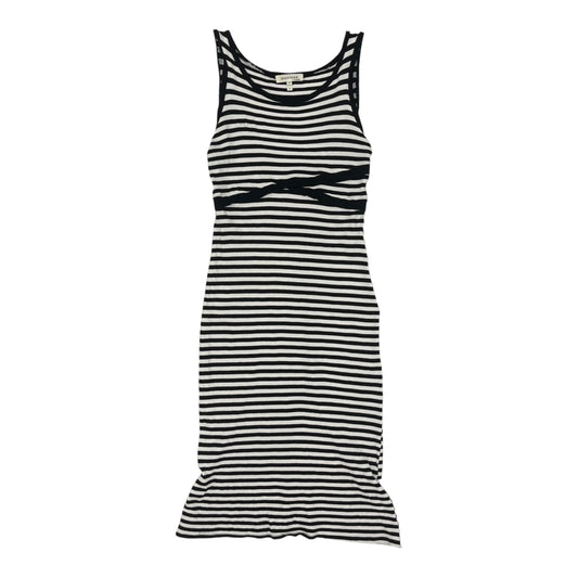Dress Casual Midi By Monteau In Black & White, Size:L