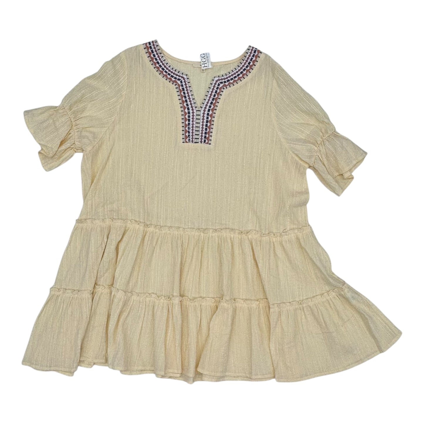 Dress Casual Short By Easel In Cream, Size:L