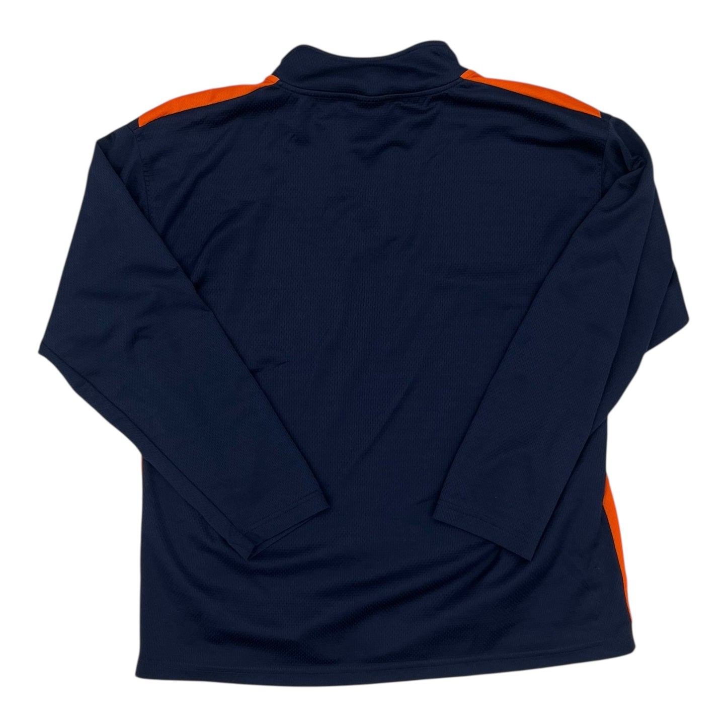 Athletic Top Ls Collar By Clothes Mentor In Blue & Orange, Size:Xl