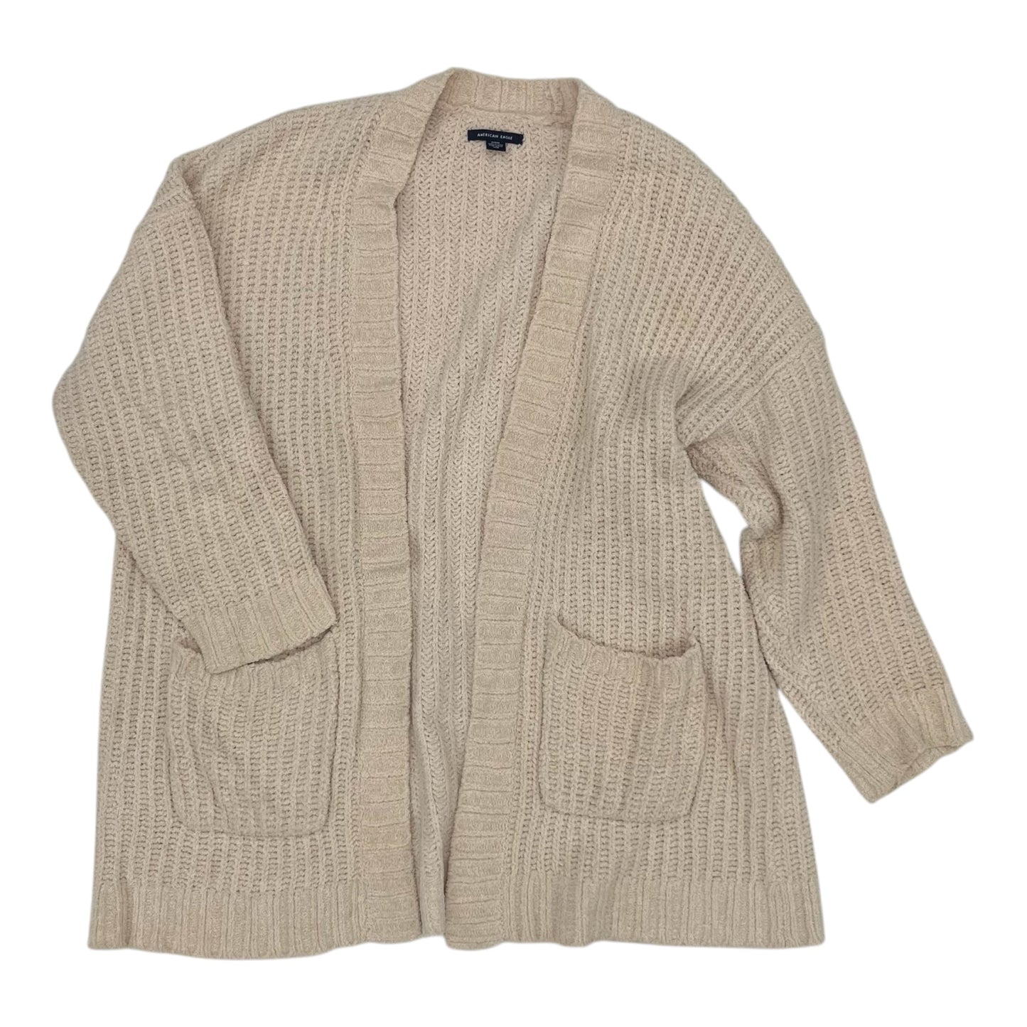 Cardigan By American Eagle In Tan, Size:M