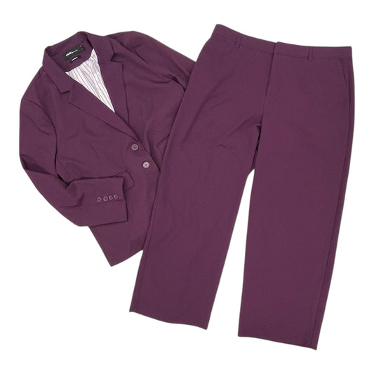 Pants Set 2Pc By Studio In Purple, Size:Xl