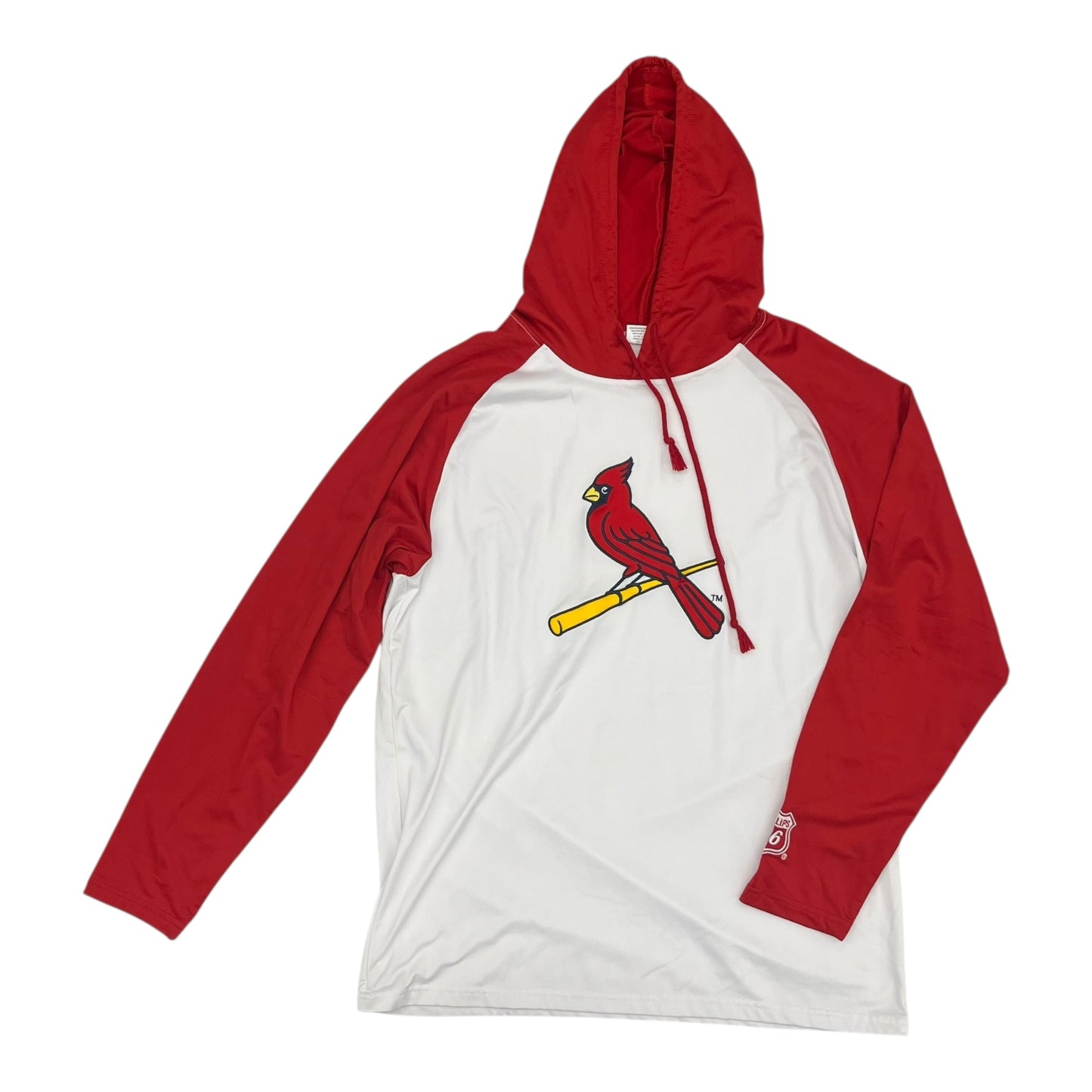 Athletic Sweatshirt Hoodie By Cme In Red & White, Size:Xl