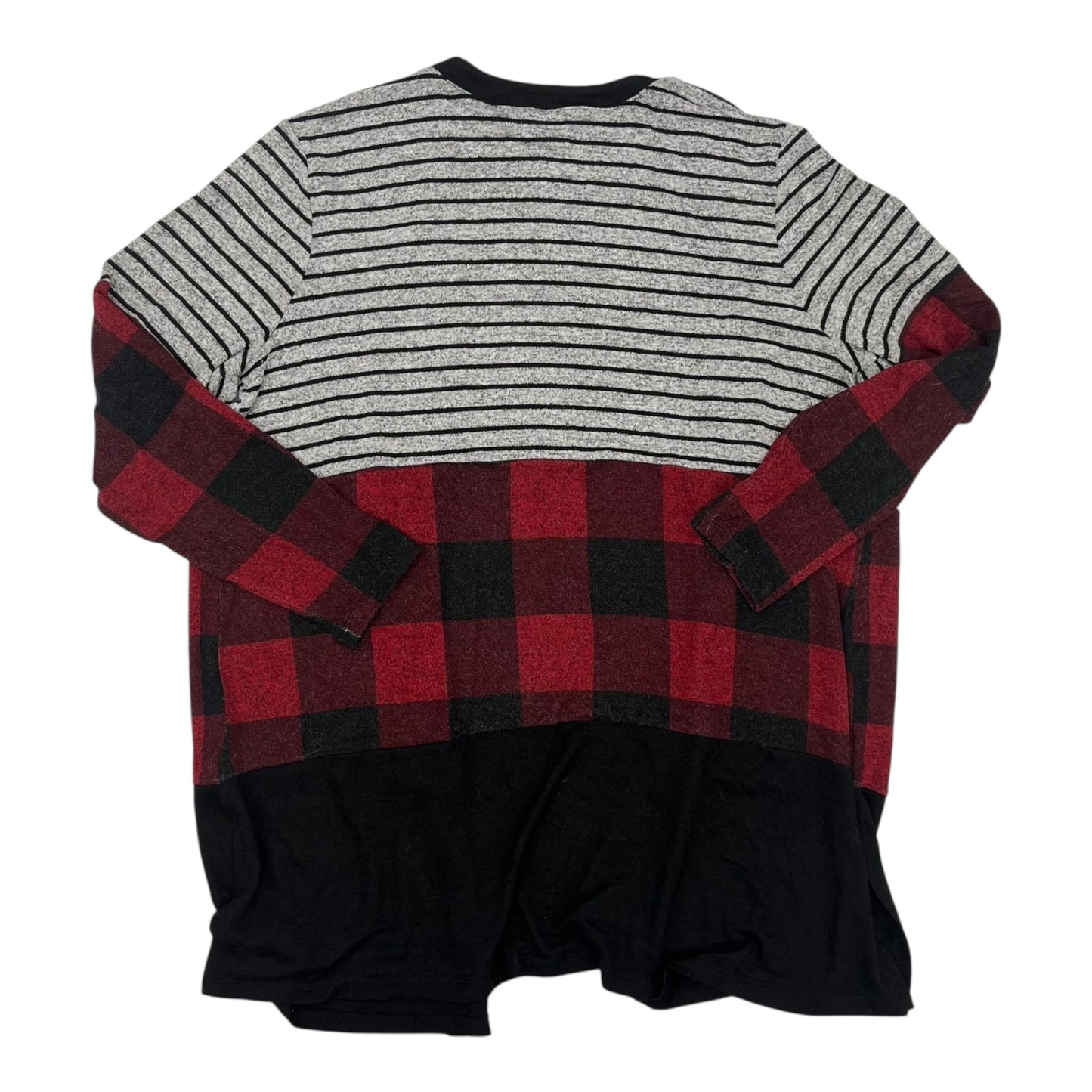 Cardigan By Maurices In Black & Red, Size:Xl