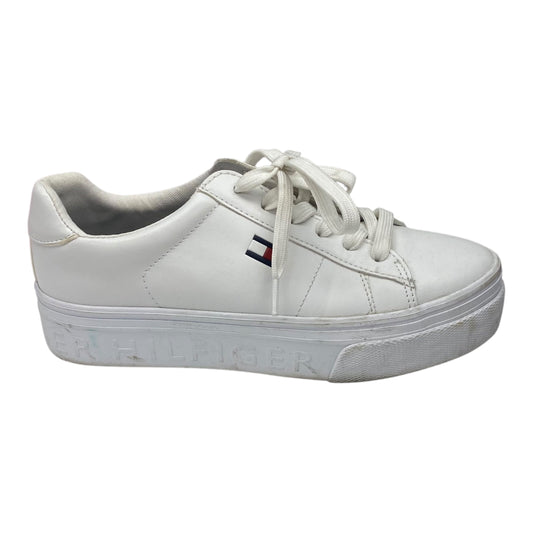 Shoes Sneakers Platform By Tommy Hilfiger In White, Size:6.5