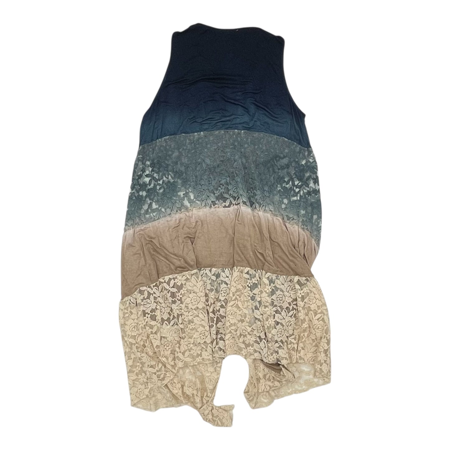 Cardigan By Umgee In Blue & Tan, Size:S