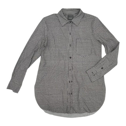 Blouse Ls By Lysse In Black & White, Size:S