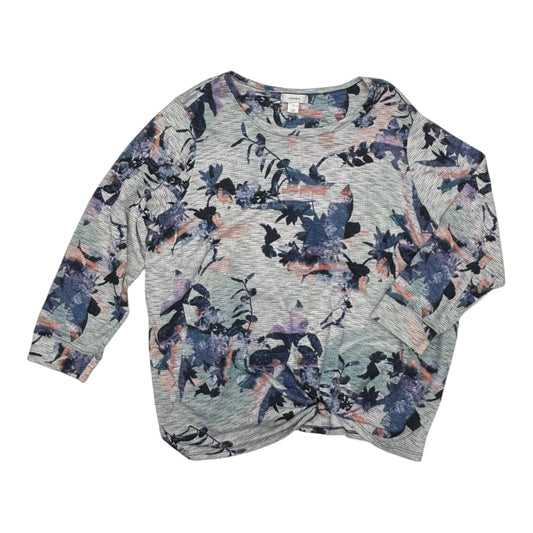 Top Ls By Cj Banks In Grey, Size:3X