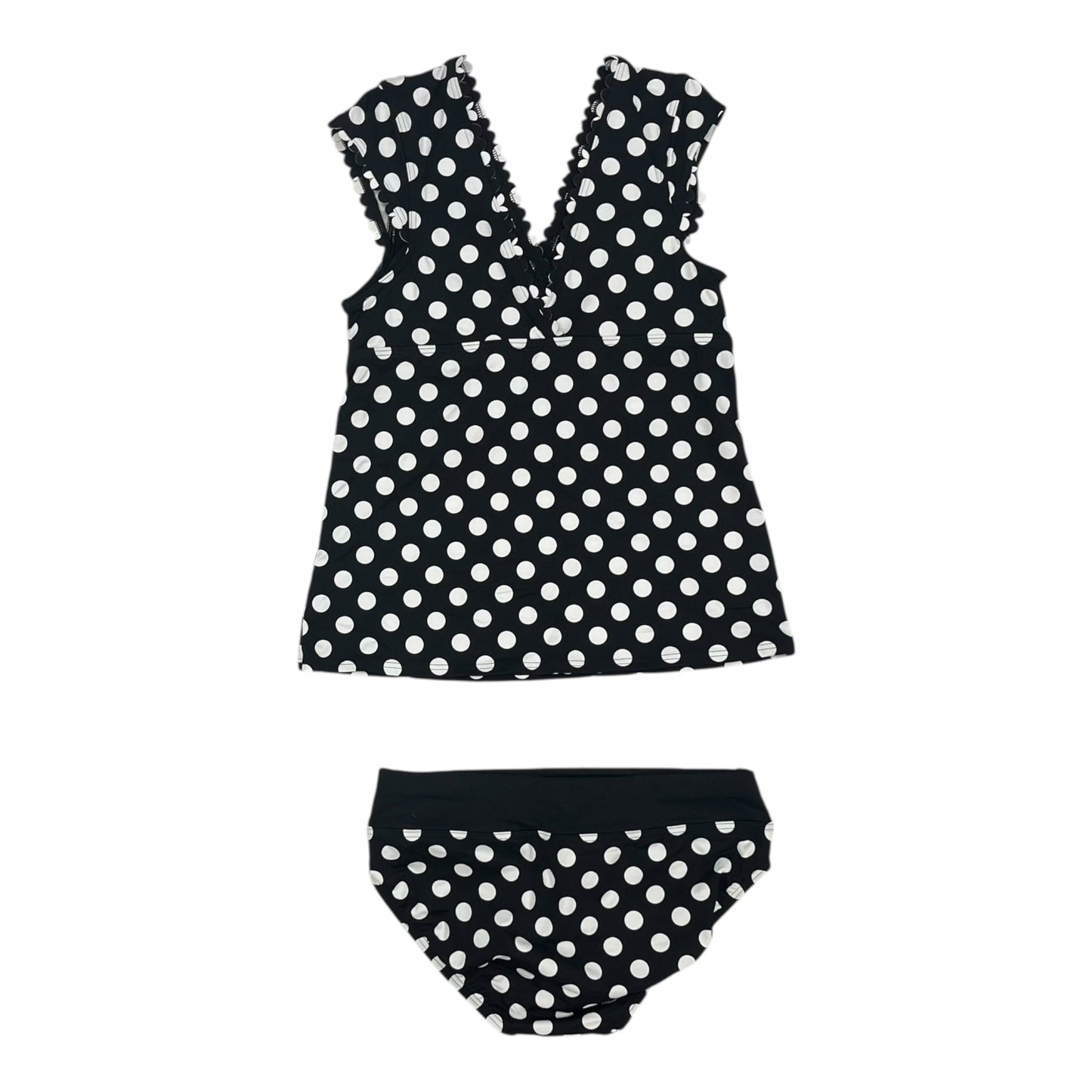 Swimsuit 2Pc By Lands End In Polkadot Pattern, Size:Xs