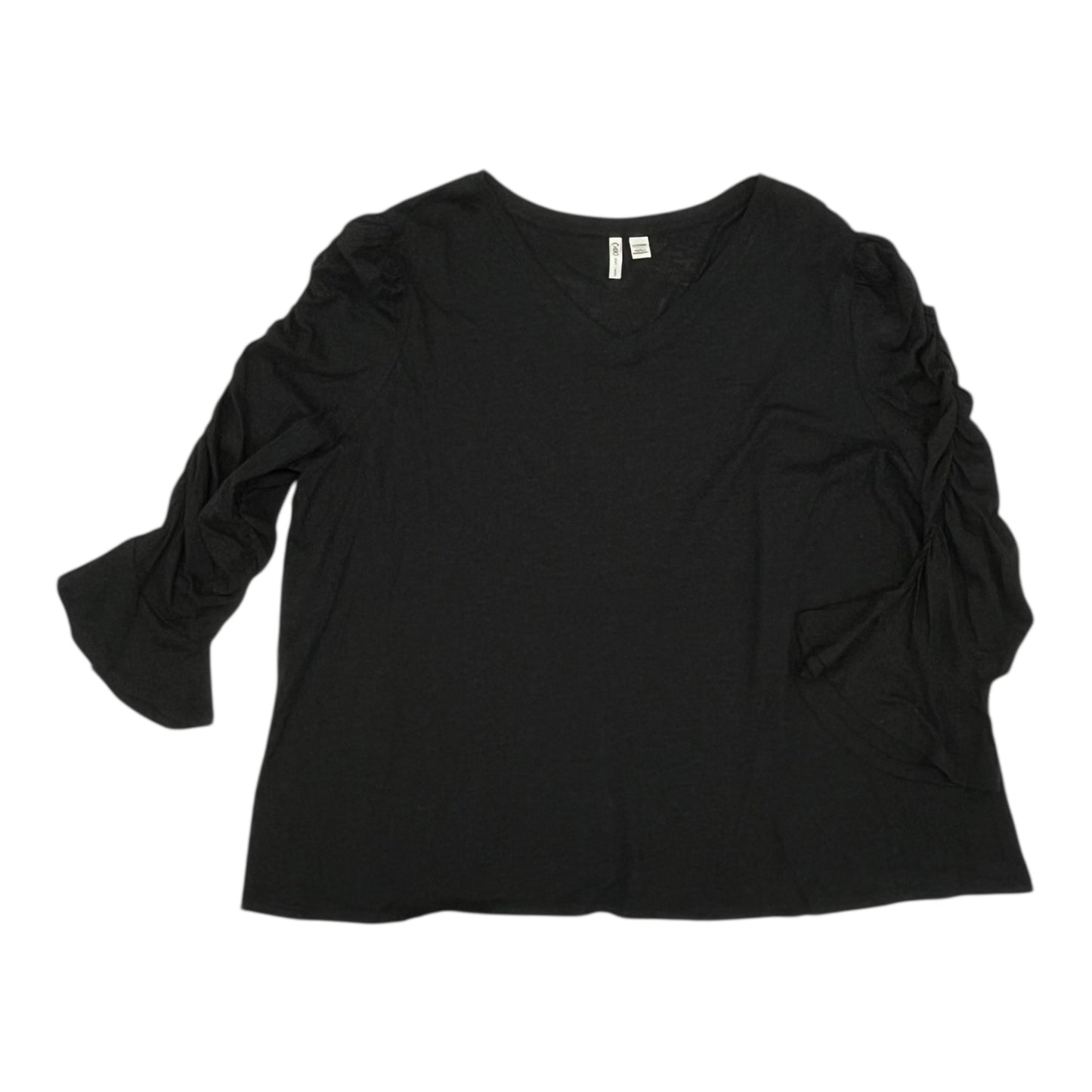 Top Ls By Cato In Black, Size:3X