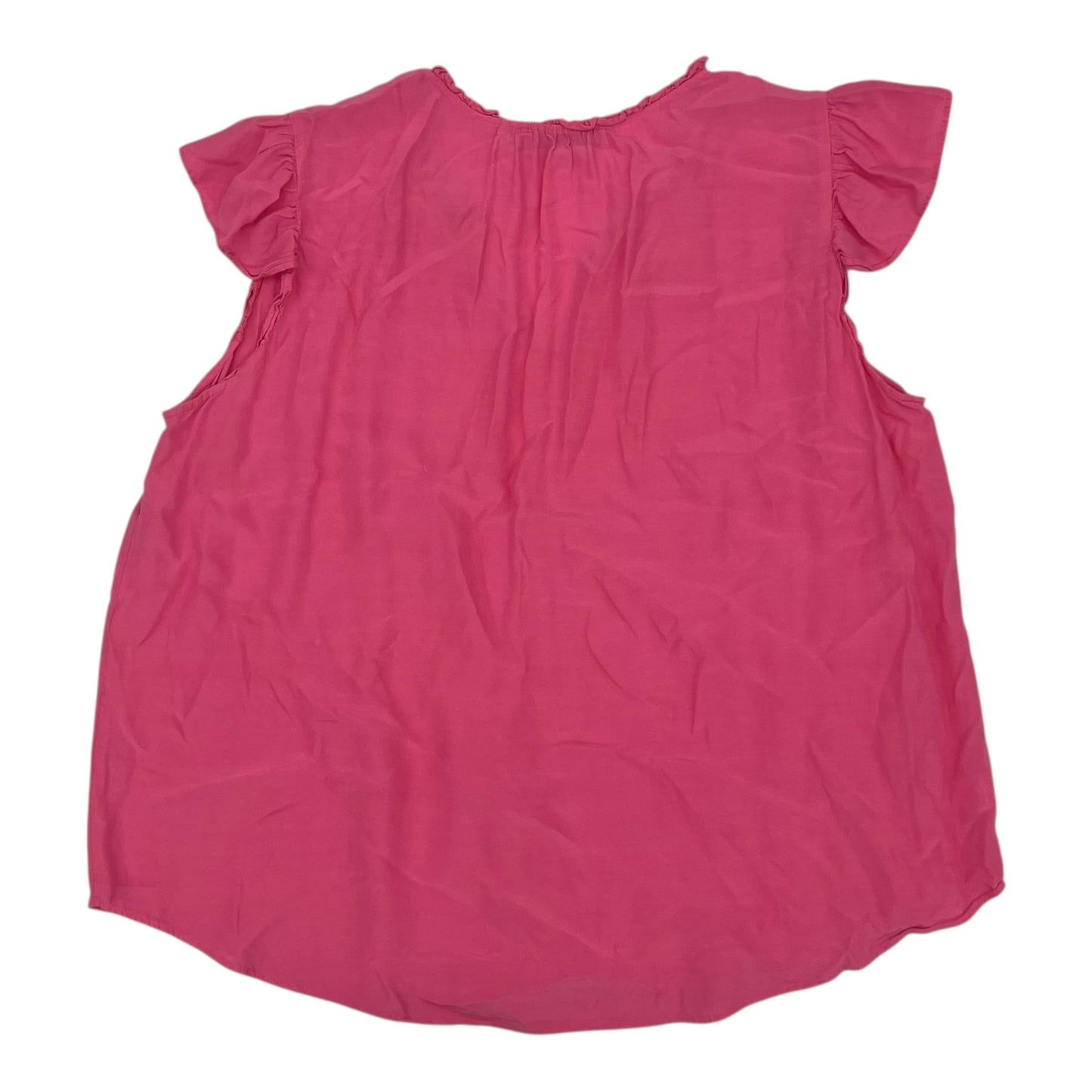 Blouse Ss By Loft In Pink, Size:1X