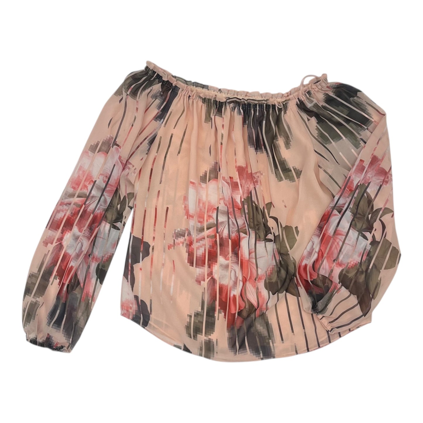 Blouse Ls By White House Black Market In Pink, Size:S