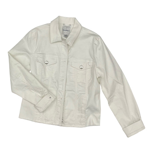 Jacket Denim By Tommy Bahama In White Denim, Size:M