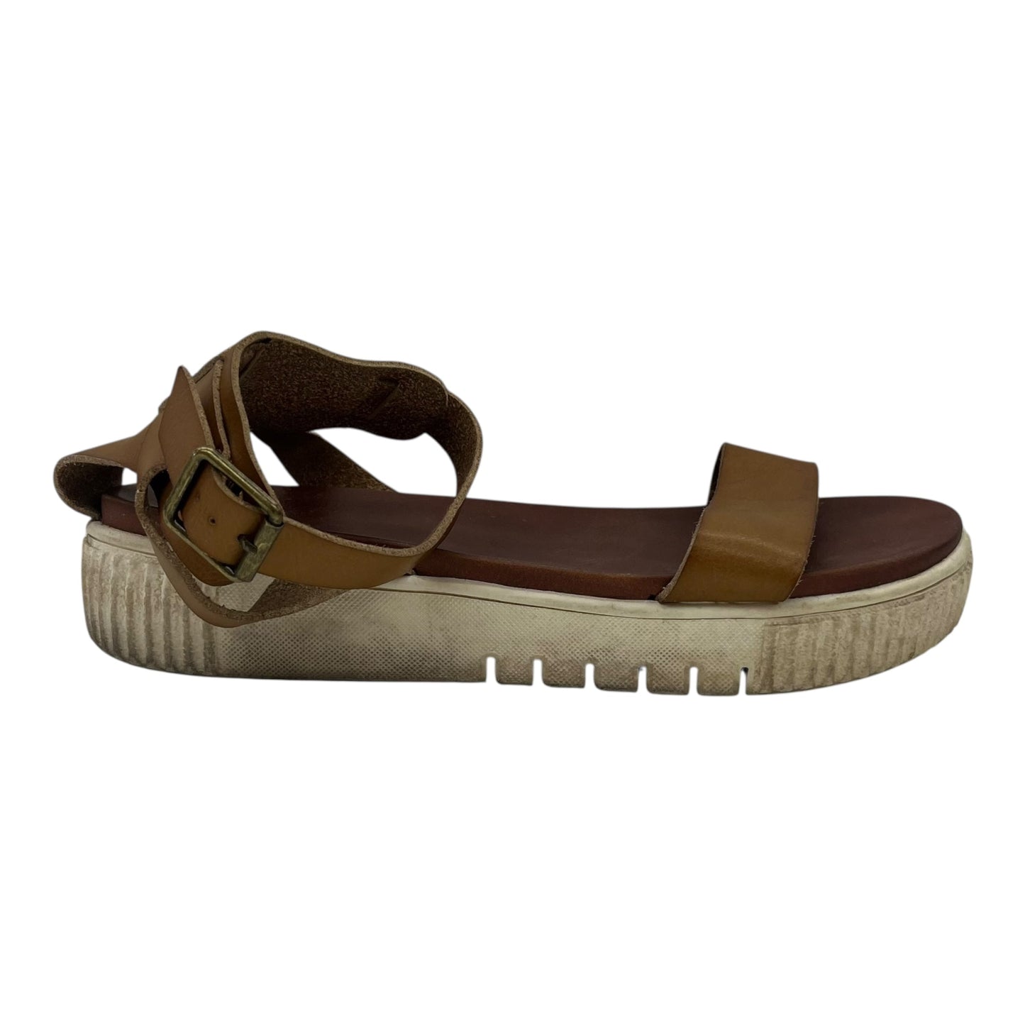 Sandals Flats By Mia In Brown, Size:9.5