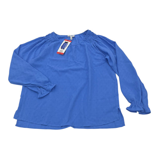 Blouse Ls By Jessica Simpson In Blue, Size:M