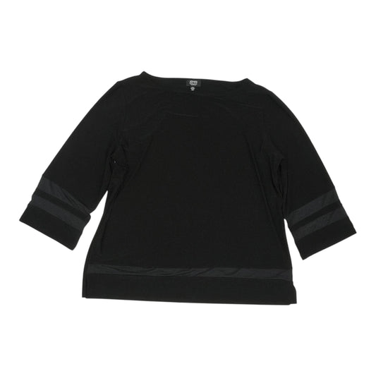 Blouse 3/4 Sleeve By Jones New York In Black, Size:1X