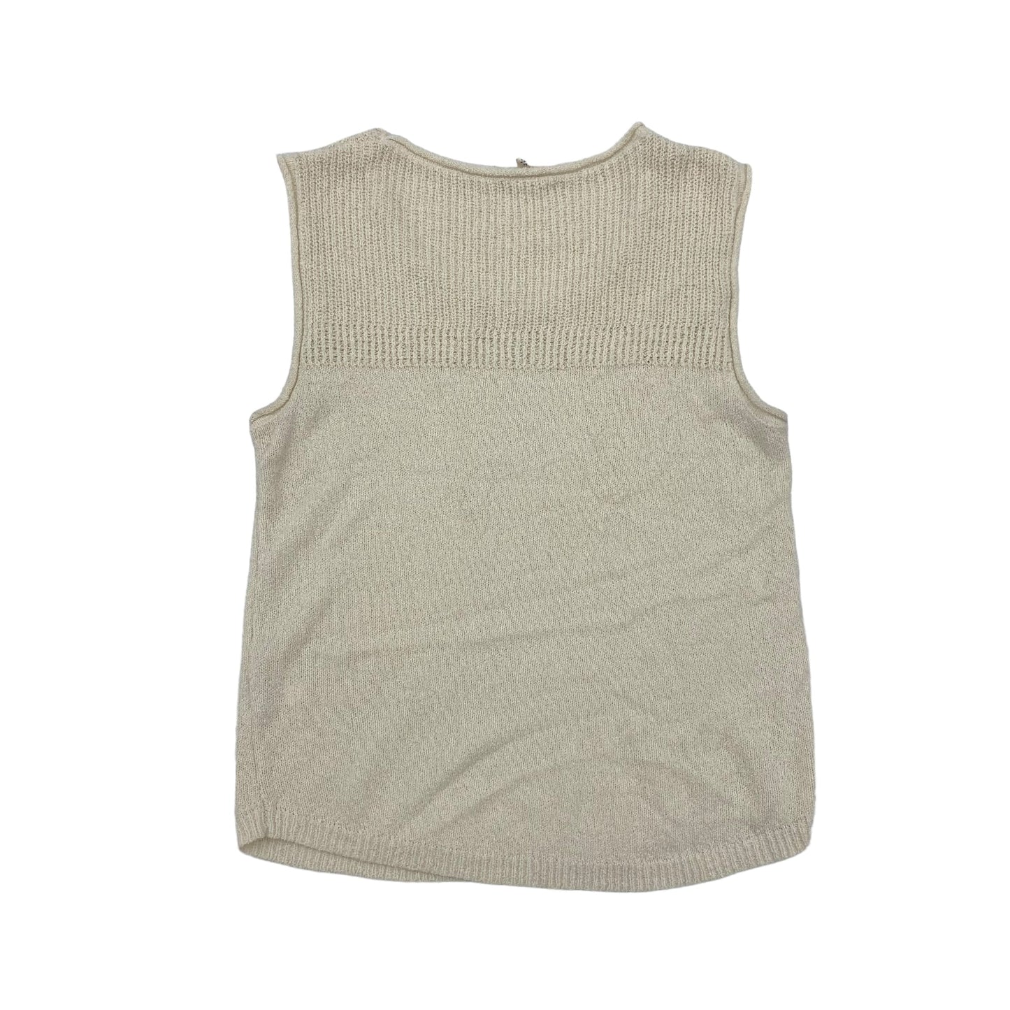 CREAM VEST SWEATER by EE SOME Size:M