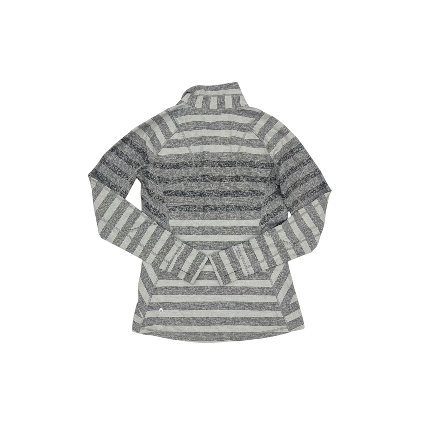 Athletic Top Ls Collar By Lululemon In Grey, Size:L