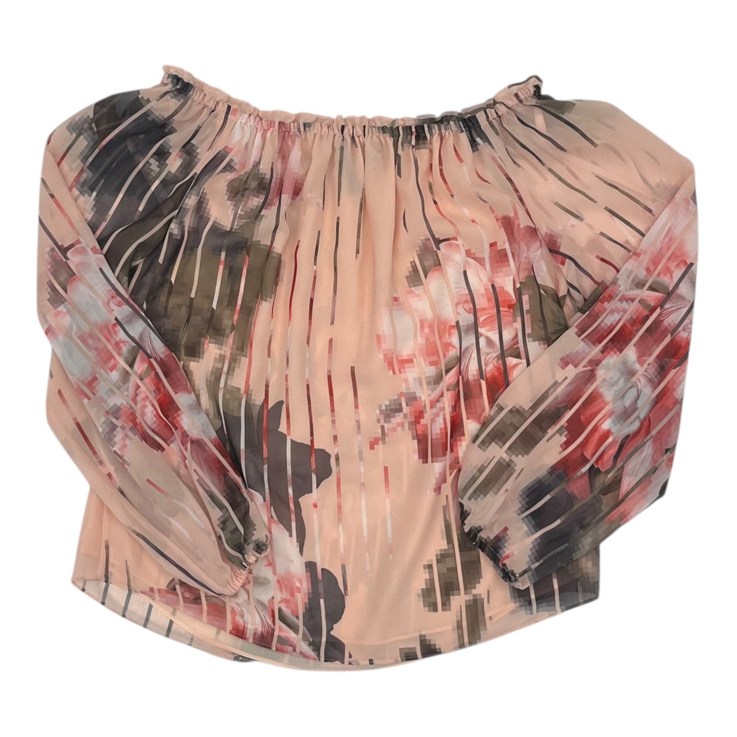 Blouse Ls By White House Black Market In Pink, Size:S