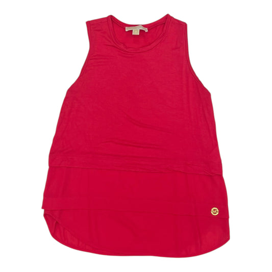 Top Sleeveless Designer By Michael Kors In Pink, Size:S