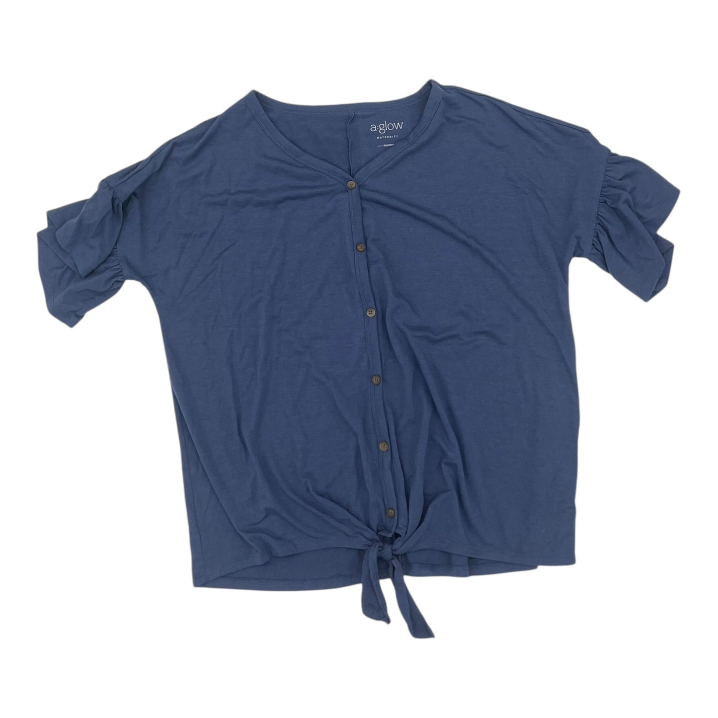 Mat Top Ss By A Glow In Blue, Size:M